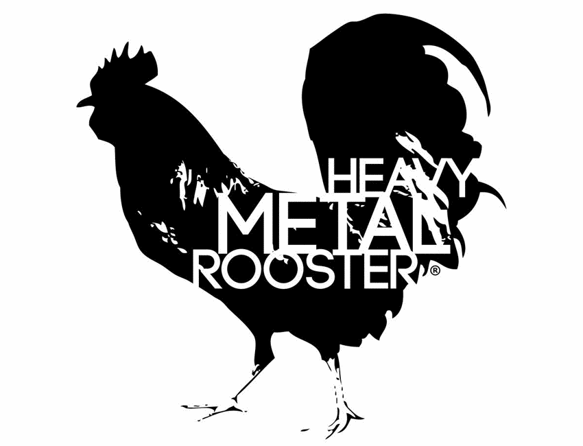 Heavy Metal Rooster Logo